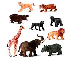 Miniland Tierfiguren, Wildtiere, Tiere der Wildnis 9 Figuren-25119