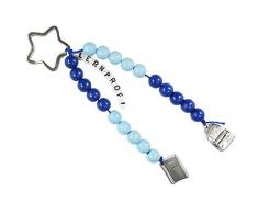 Pracht Creatives Hobby 5935-12171 - Rechenkette zum Selbstgestalten, mit Schlüsselanhänger, Lernprofi blau, Bastelset mit 20 Rechenperlen, als Geschenk zur Einschulung, für die Zuckertüte