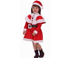 Atosa-69206 Atosa-69206 – Kostüm für Mädchen mit Weihnachtsmann, Rot, 3-4 Jahre (69206)