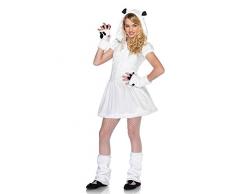 Leg Avenue J49121 21 3 teilig Junior Set Chilly Bär, Damen Karneval Kostüm Fasching, S/M, weiß