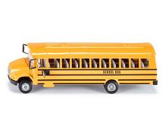 SIKU 3731, US-Schulbus, 1:55, Metall/Kunststoff, Gelb, Öffenbare Türen