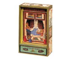 Trousselier - Großer Tanzender Hase - Traditionelle Spieluhr - Ideales Kindergeschenk - Musik 4 Jahreszeiten Der Frühling von Vivaldi - Farbe grün