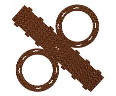 folia 9485/5 - Rundlaternen Rohlinge, Laternenzuschnitte aus Wellpappe, 5 Stück, schokobraun, zum Zusammenstecken ohne Kleber, ideal zum Gestalten individueller Laternen