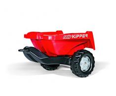 Rolly Toys rollyKipper II für Kinderfahrzeuge (rot, für Kinder von 2,5 - 10 Jahre, Einachsanhänger, mit Kippfunktion) 128815
