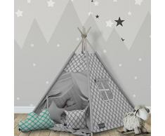 Elfique Tipi INDIANERZELT DOPPELT Gepolsterter Decke und DREI Kissen