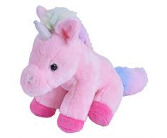 Wild Republic 23641 Einhorn Kuscheltier, Flauschiges Plüscheinhorn, CK-Lil´s Plüschtier, Pink, 13 cm, rosa