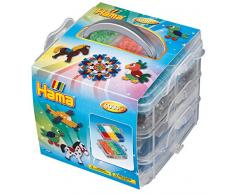 Hama 6701 Kleine Aufbewahrungsbox, 6000 Perlen und Zubehör, Bunt, M