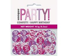 Unique Party 83852 Konfetti, Pink & Silver