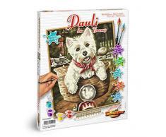 Schipper Malen nach Zahlen , Pauli der Tramp , Bilder malen für Erwachsene, inklusive Pinsel und Acrylfarben, 24 x 30 cm