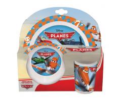Joy Toy 736490 - Disney Planes 3-teilig Set, aus Melamin: 2 Teller und 1 Becher, 27 x 7 x 28 cm
