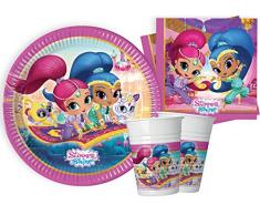 Ciao – Shimmer and Shine Kit Party Tisch, mehrfarbig, S (8 Personen), y4614