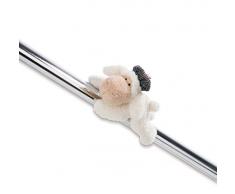 Nici 44264 Kuscheltier mit Magnet Schaf Jolly Chic 12cm MagNICI, BEIGE/GRAU