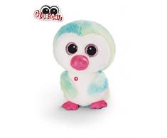 NICI Glubschis Kuscheltier Pinguin Yoniko 25cm, Plüschtier mit großen Glitzeraugen 45568, türkis/weiß
