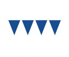 Folat 60140 - Wimpelkette XL - ca. 10 m lang - 15 Wimpel zu je 43 x 29 cm - blau