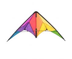 HQ 112324 - Calypso II Radical Lenkdrachen Zweileiner, ab 8 Jahren, 59x110cm, inkl. 20kp Polyesterschnüre 2x20m auf Spulen, 2-6 Beaufort