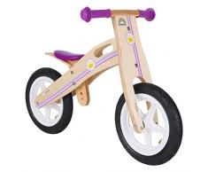 BIKESTAR Kinderlaufrad Lauflernrad Kinderrad für Jungen und Mädchen ab 3-4 Jahre | 12 Zoll Kinder Laufrad Holz | Lila