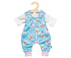 Heless 1085 Strampler mit T-Shirt, für Puppen, Einhorn Emil und Fee Emma, Größe 28-35 cm