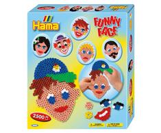 Hama 3232 - Original Bügelperlen - Geschenkpackung Lustige Gesichter, ca. 2500 Perlen, 1 Stiftplatte und Zubehör