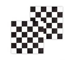 Boland 44754 - Papierservietten Racing, 12 Stück, Größe 33 x 33 cm, Rennen, Ziel, Partygeschirr, Garten Party, Geburtstag, Fingerfood, Partyzubehör, Überraschungsparty, Motto Party, Karneval
