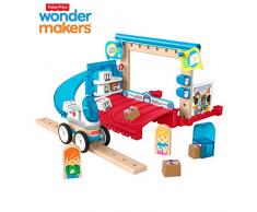 Fisher-Price GFJ14 - Wunder Werker Holzspielzeug Post Spielset aus FSC zertifiziertem Holz, Spielzeug ab 3 Jahren