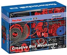 Fischertechnik 554196 Creative Box Mechanics-eine spezielle Auswahl an Antriebs-und Getriebeelementen-Inhalt: 290 Bauteile, Grundplatte, Zwei stapelbare Kunstoffwannen für die geeignete Aufbewahrung