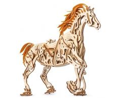 UGEARS 3D Puzzle Pferd Holzpuzzle Modellbau Set Denkspiel - DIY Puzzle Lernspielzeug -Umweltfreundlicher Holz Modellbausatz - Für Erwachsene & Kinder
