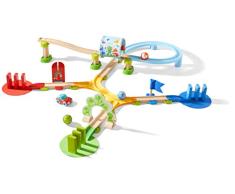 HABA 304134 - Kullerbü – Kugelbahn Farb- und Zählspaß, Holzkugelbahn mit Lerneffekt, schult Farben- und Zahlenverständnis, Motorikspielzeug ab 2 Jahren