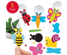 Baker Ross AT632 Käfer Lupen Glass Bastelsets (5 Stück)