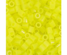 Vaessen Creative 5009-025 Bügelperlen, Leuchtgrün, 1100 Stück, Steckperlen zum Basteln mit Kindern, DIY Gestalten von Schmuck, Deko, Verzierungen und weiteren Bastelideen