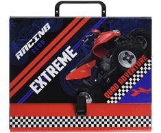 Interdruk terac4b Pappe Datei Ordner mit Griff C4 Jungen, Mehrfarbig