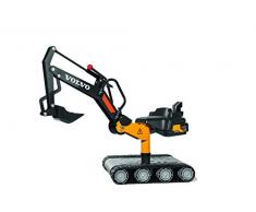 Rolly Toys rollyDigger XL Volvo Sitzbagger (Sandspielzeug, Farbe schwarz/gelb, für Kinder von 3-8 Jahre) 513222