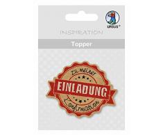 Ursus 56730013 - Topper Einladung zu meiner Konfirmation, 6,5 cm, 8 Stück