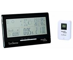 Lexibook SM1770 - Wetterstation Meteo Clock Full View, schwarz