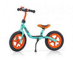 Milly Mally Laufrad Dusty 12 mit dem Feste Rahmen aus Stahl, Pistazien-Orange