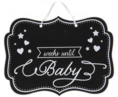 amscan 380066 Baby Dusche Countdown Schild Tafel