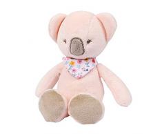 Nattou Mini-Kuscheltier Koala Iris mit integrierter Rassel, Iris und Lali, 20 x 12 x 7 cm, Rosa