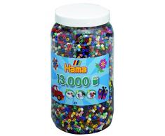Hama 211-67 - Bügelperlen Dose mit ca. 13.000 Perlen, volltonmix