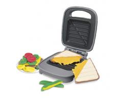 Play-Doh Kitchen Creations Sandwichmaker Set für Kinder ab 3 Jahren Elastix Knete und 6 weiteren Farben