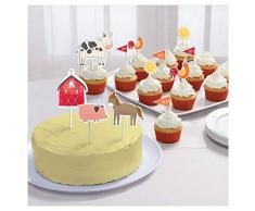 Amscan International Amscan 102172 Tortenheber für Geburtstagsfeiern, 12 Stück