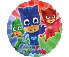 amscan 3467201 Folienballon PJ Masks Rund, weiß