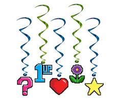 Beistle 8-Bit Tafelaufsatz Hängend, Wirbel 3 31/2 to 3.5-Feet-Inch mehrfarbig