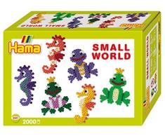 Hama 3501 - Geschenkpackung Kleine Welt Frosch, Seepferdchen, Bügelperlen