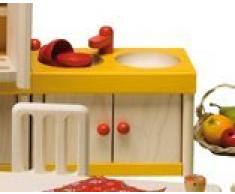 Rülke Holzspielzeug 22684 Puppenhauszubehör, holzfarben, rot, gelb