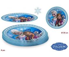 Disok Set 8 Teller Frozen, mehrfarbig (7027)