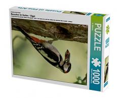 CALVENDO Puzzle Besucher im Garten - Vögel 1000 Teile Lege-Größe 48 x 64 cm Foto-Puzzle Bild von N. Wilhelm