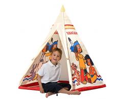 John 78607 - Yakari Tipi Zelt - Indianerzelt, Wigwam, Spielzelt, Kinderzelt, Spielhaus mit gedrucktem Motiv für Kinder