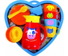 Gowi 454-30 Kaffeeservice Lyon Herz, 18teilig, Küchenutensilien