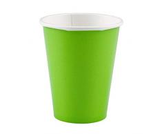 amscan 8 Papierbecher, 266 ml, Papier, Kiwigrün, 9 oz, 12