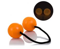 DAM – Clacker Ball Stress in Farbe mit Glanz in der Dunkelheit, orange (dmw063orange)