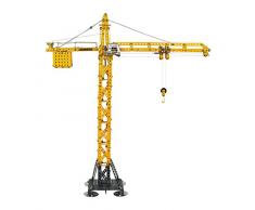 Tronico 10099 - Metallbaukasten Turmdrehkran Liebherr, Profi Serie, Maßstab 1:100, 1008-teilig, gelb
